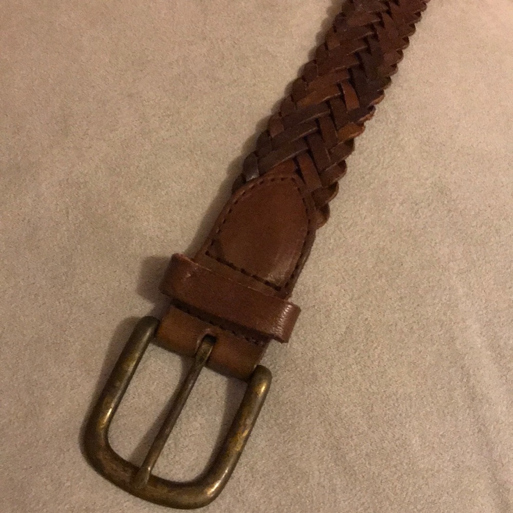 FULL GRAIN LEATHER BROWN BELT